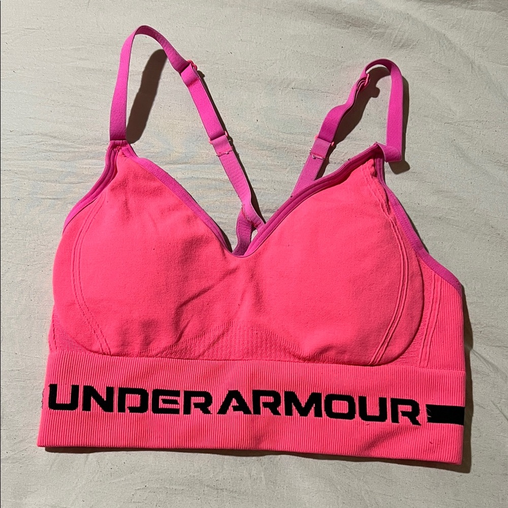 Under Armour Vibrant Pink Sports Bra